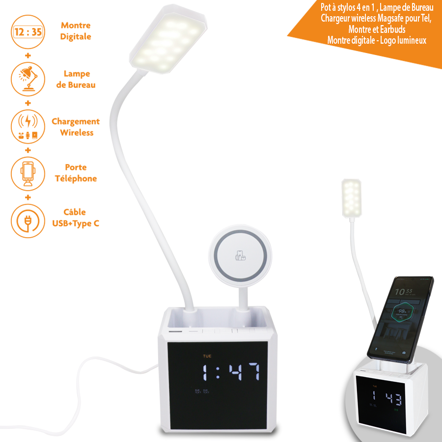 Charge de téléphone de table intelligente