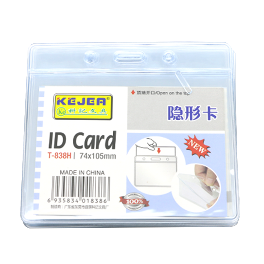 Porte-Badge en Plastique Horizontal