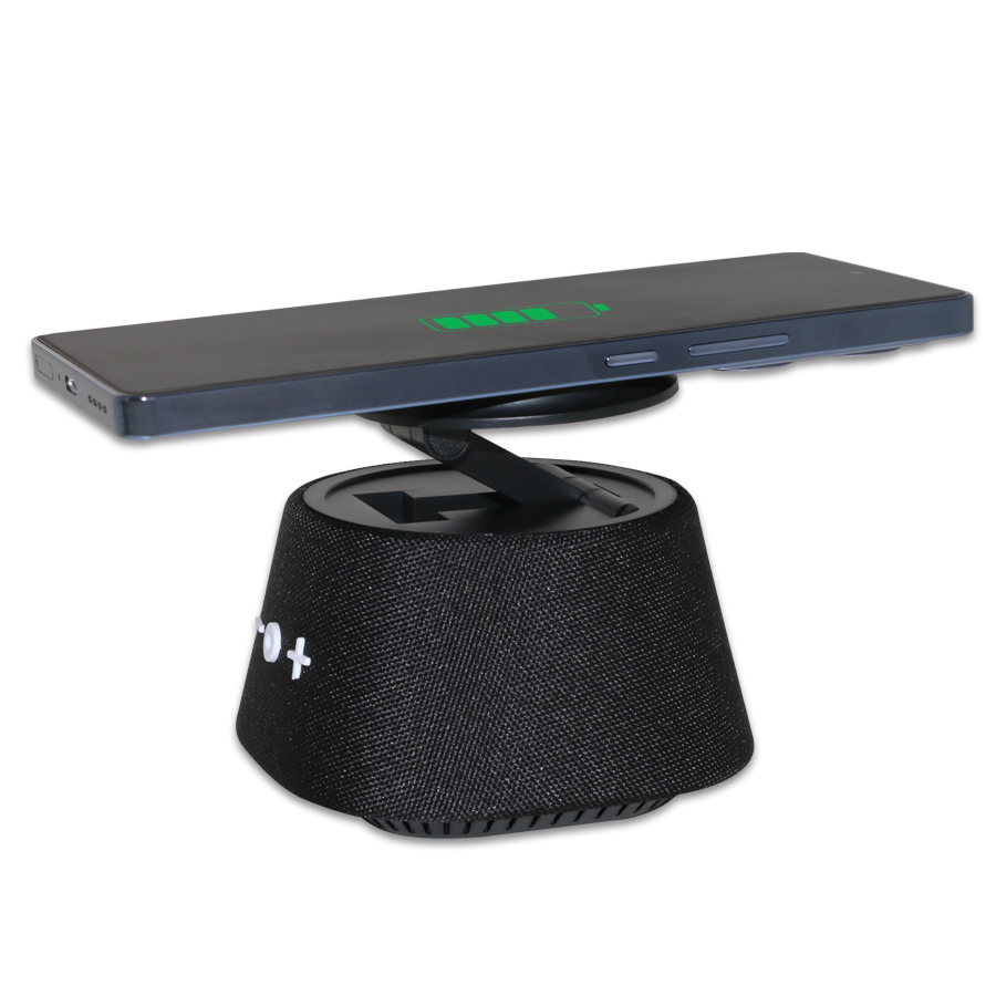 Speaker Bamboo Bluetooth Avec Chargeur Wireless