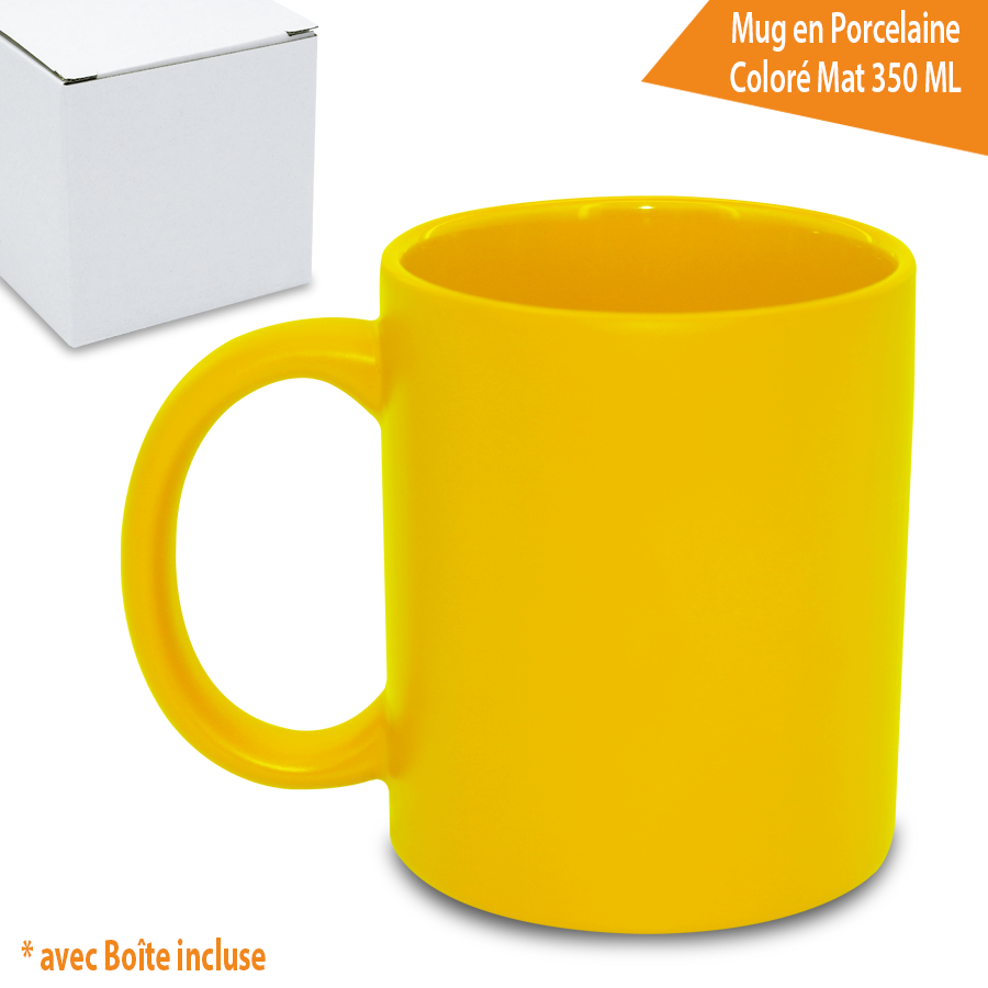 Mug en Porcelaine Coloré mat 350 ML