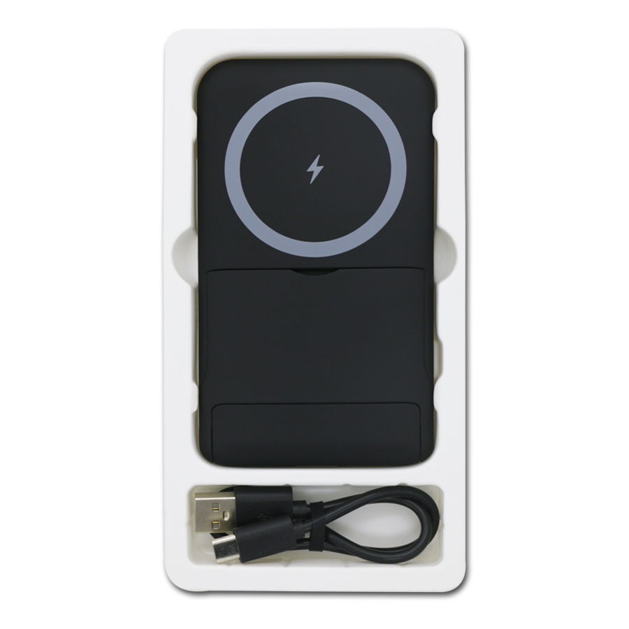 Coffret rapide Power Bank MagSafe 10000 mAh TSP sans fil pour téléphone avec support port-téléphone à chargement rapide