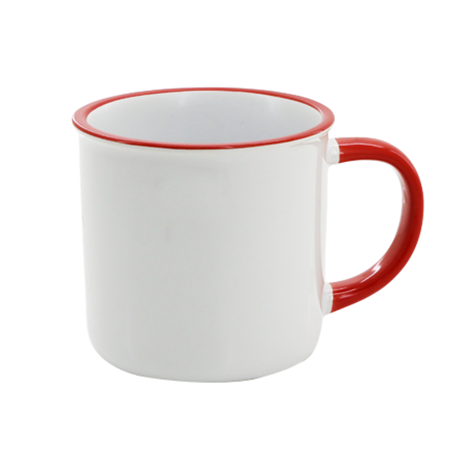 Mug en porcelaine avec Touche Coloré