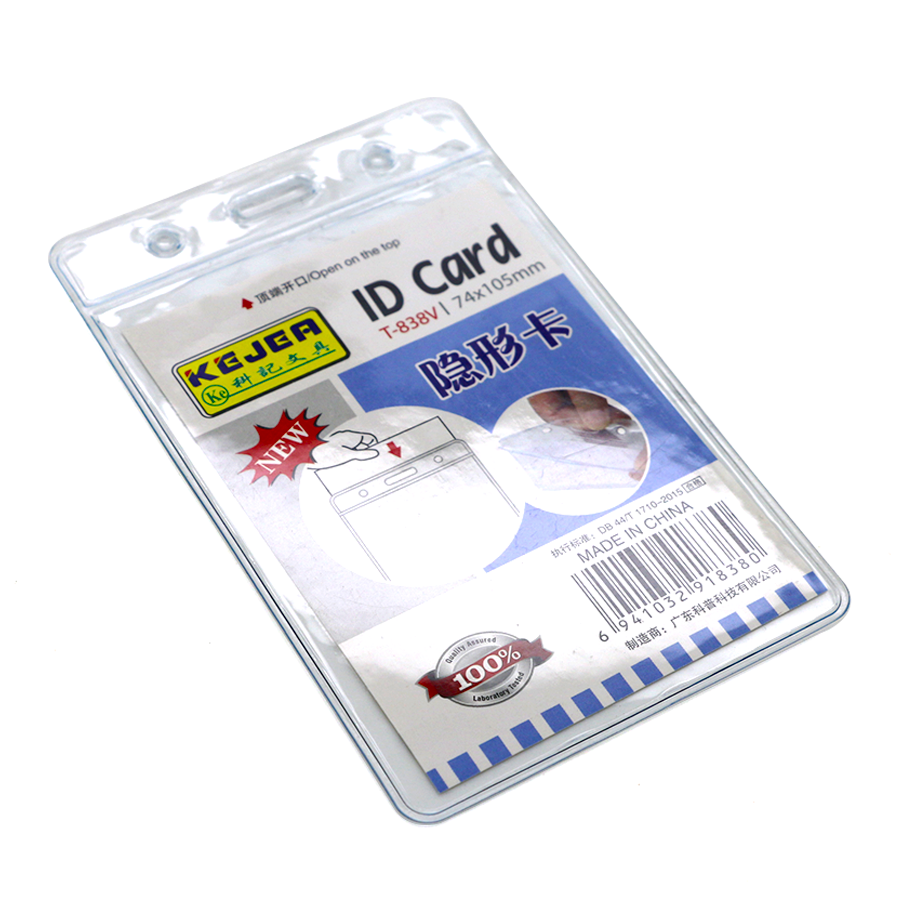 porte-badge en plastique vertical