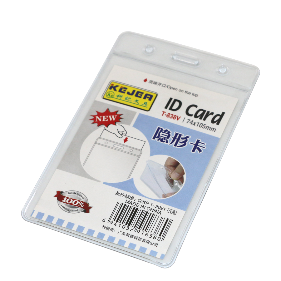 porte-badge en plastique vertical