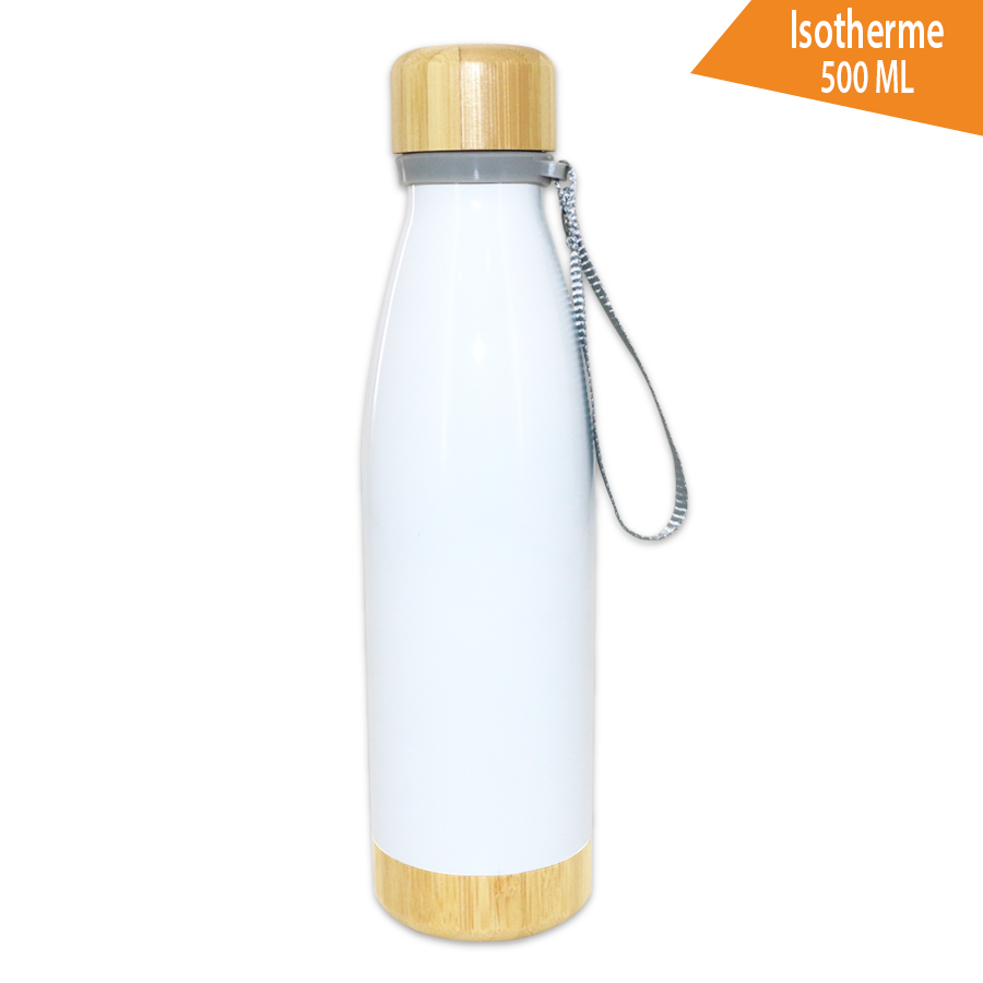 Thermos Bouteille Bois/Inox 500 ml