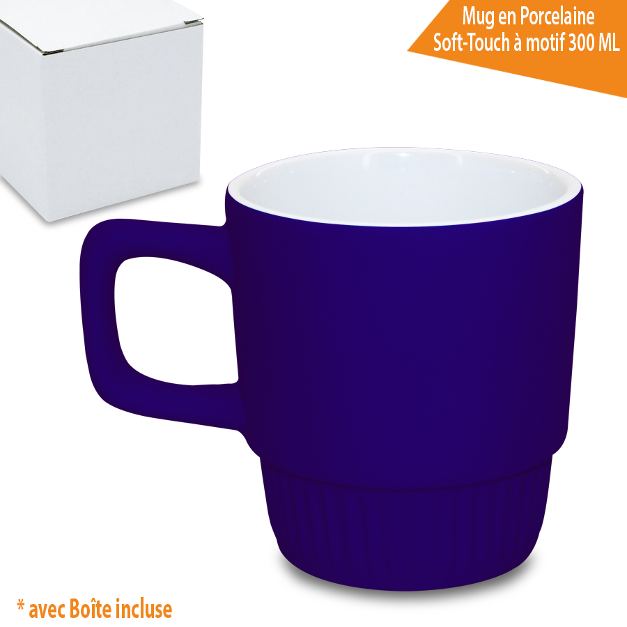 Mug en Porcelaine Soft-Touch à Motif 300 ML