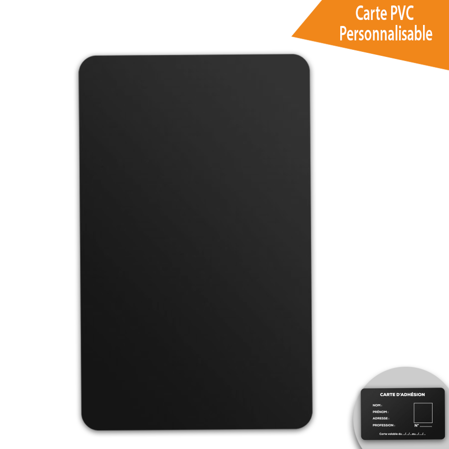 Carte PVC Blanche Personnalisable