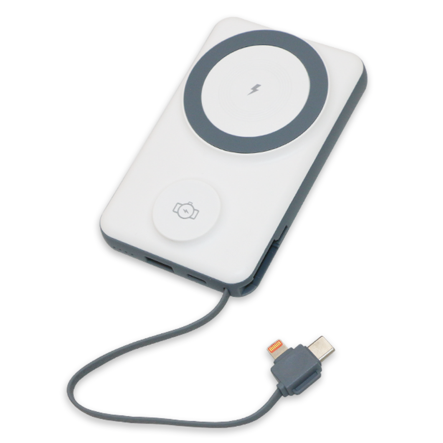 Coffret rapide Power Bank MagSafe 10000 mAh TM sans fil pour téléphone et montre à chargement rapide