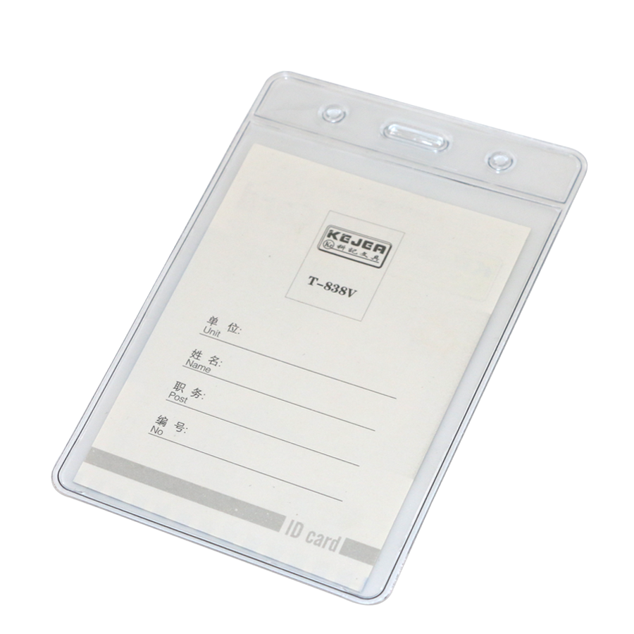 porte-badge en plastique vertical