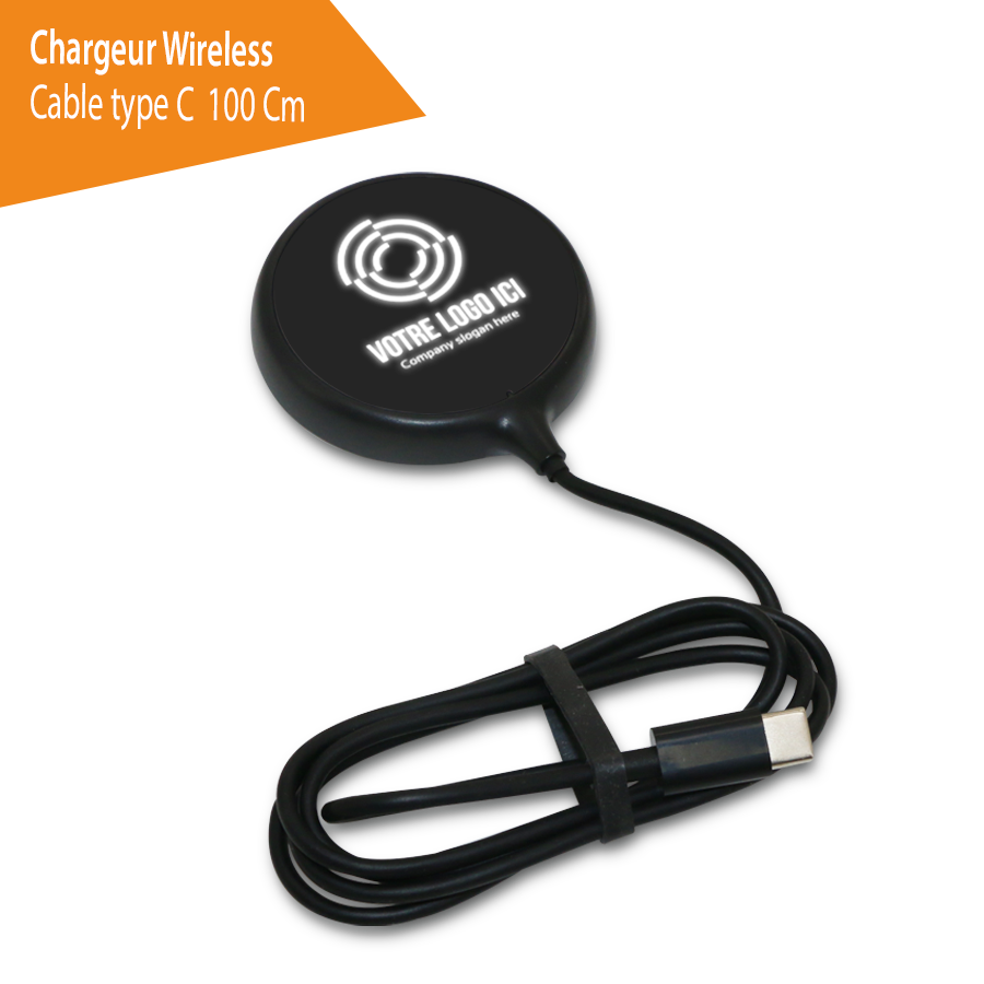 Chargeur Magnetique Wireless Logo Lumineux