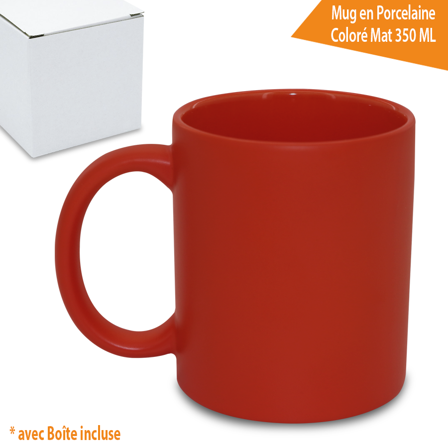 Mug en Porcelaine Coloré mat 350 ML