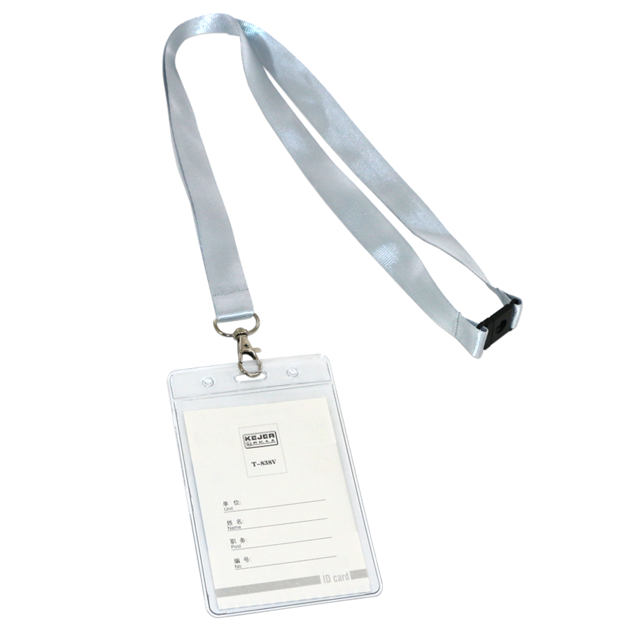 porte-badge en plastique vertical